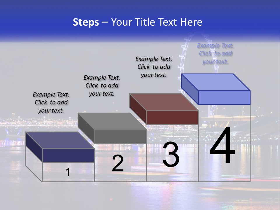 A Large Ferris Wheel In The Middle Of A Body Of Water PowerPoint Template