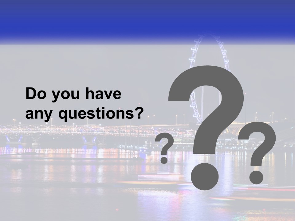 A Large Ferris Wheel In The Middle Of A Body Of Water PowerPoint Template