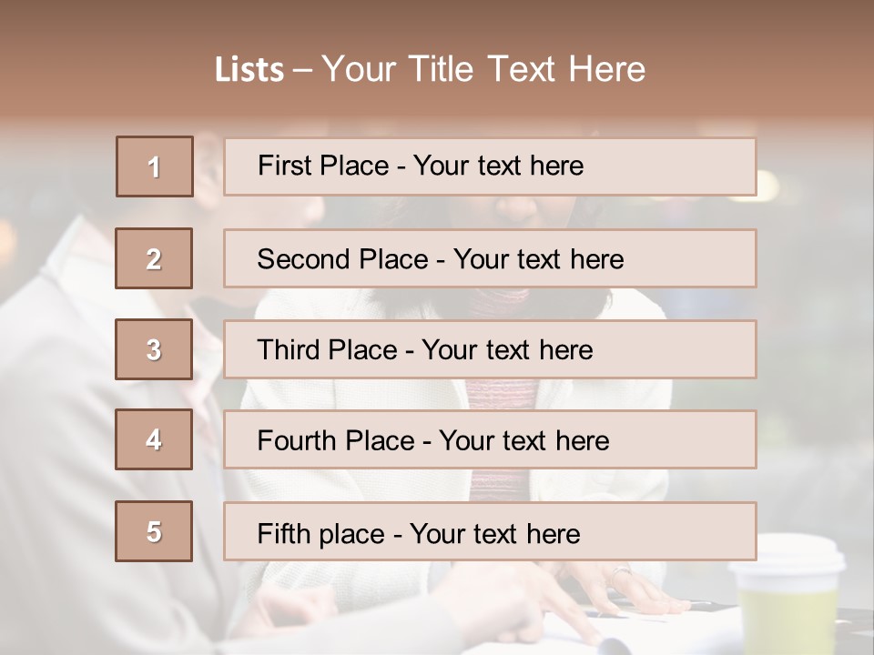Two Women Sitting At A Table Talking To Each Other PowerPoint Template