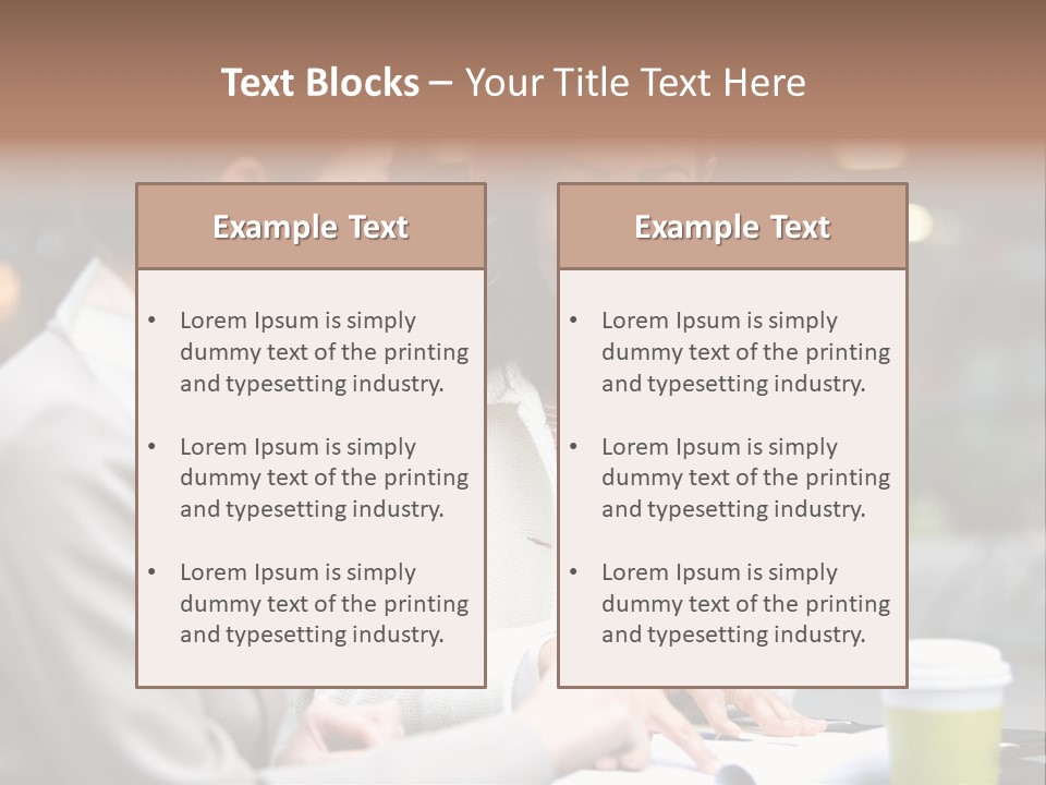 Two Women Sitting At A Table Talking To Each Other PowerPoint Template