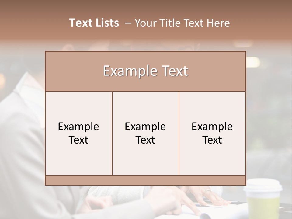 Two Women Sitting At A Table Talking To Each Other PowerPoint Template