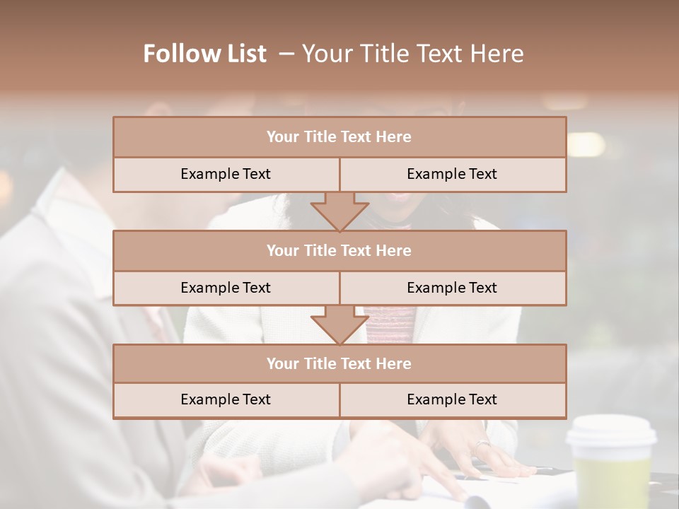 Two Women Sitting At A Table Talking To Each Other PowerPoint Template