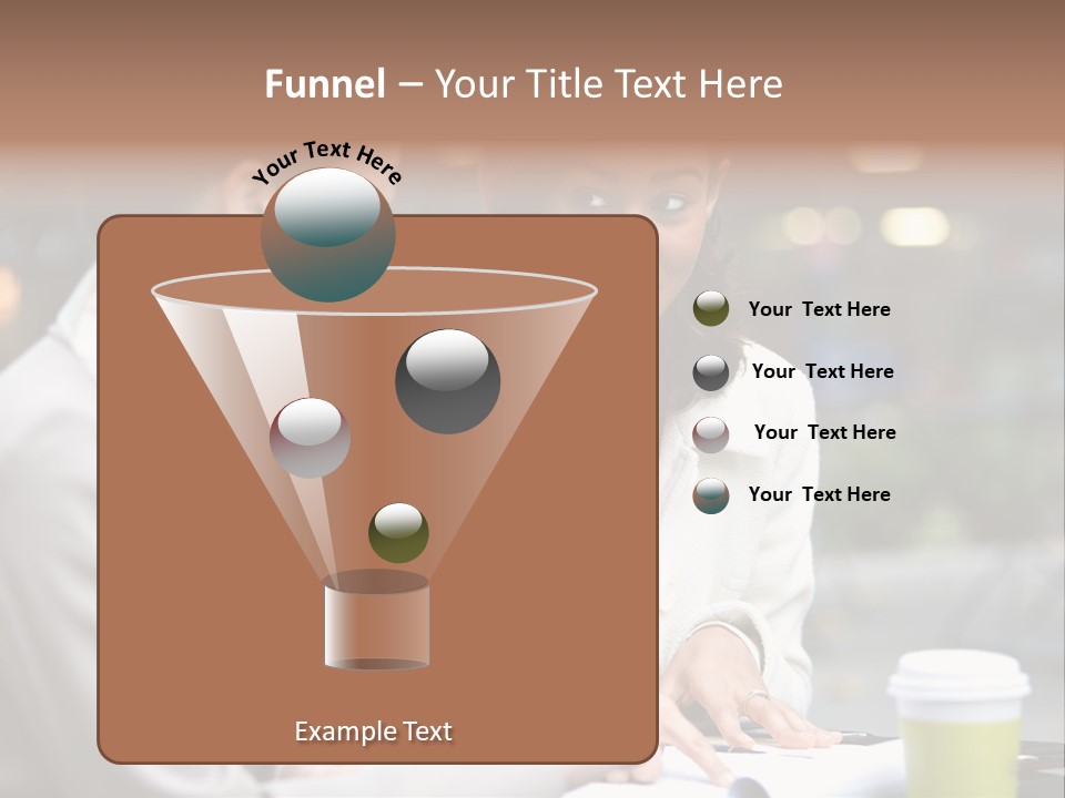 Two Women Sitting At A Table Talking To Each Other PowerPoint Template