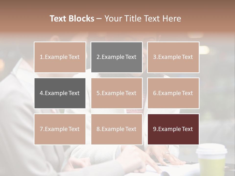 Two Women Sitting At A Table Talking To Each Other PowerPoint Template
