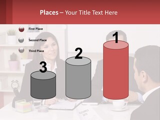 A Group Of People Sitting Around A Table Talking PowerPoint Template