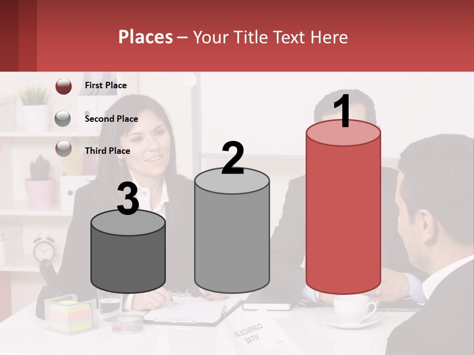A Group Of People Sitting Around A Table Talking PowerPoint Template