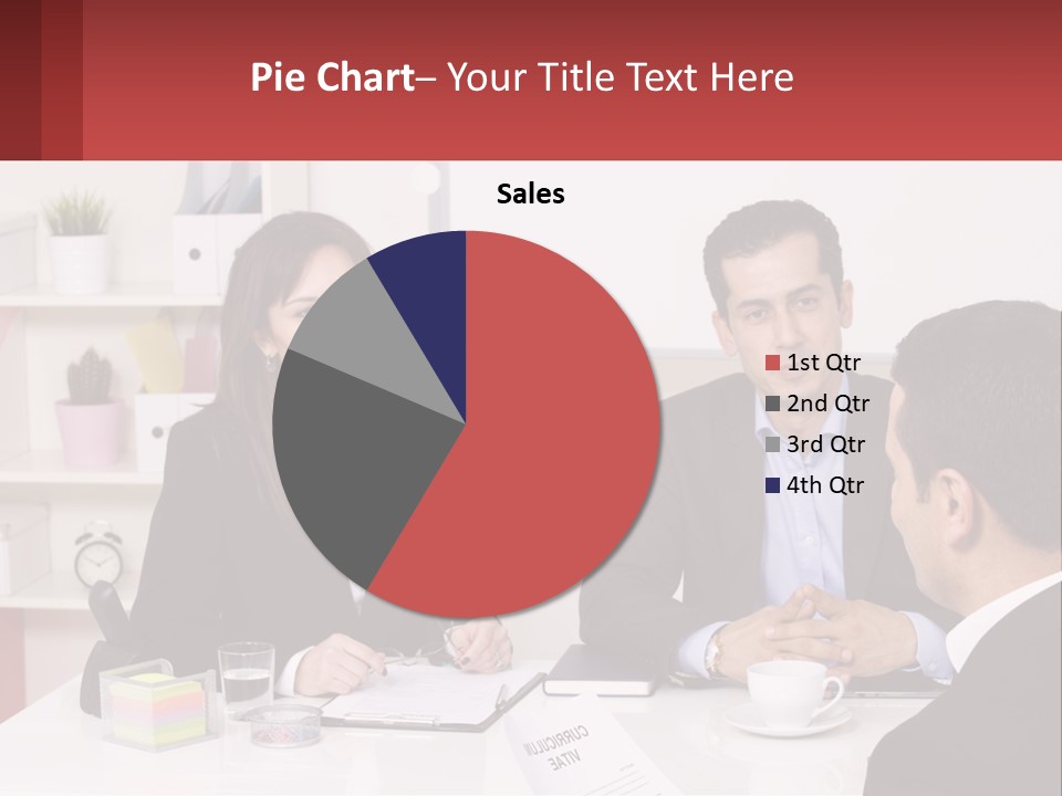 A Group Of People Sitting Around A Table Talking PowerPoint Template