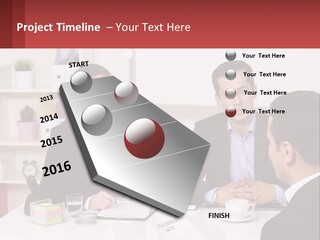 A Group Of People Sitting Around A Table Talking PowerPoint Template
