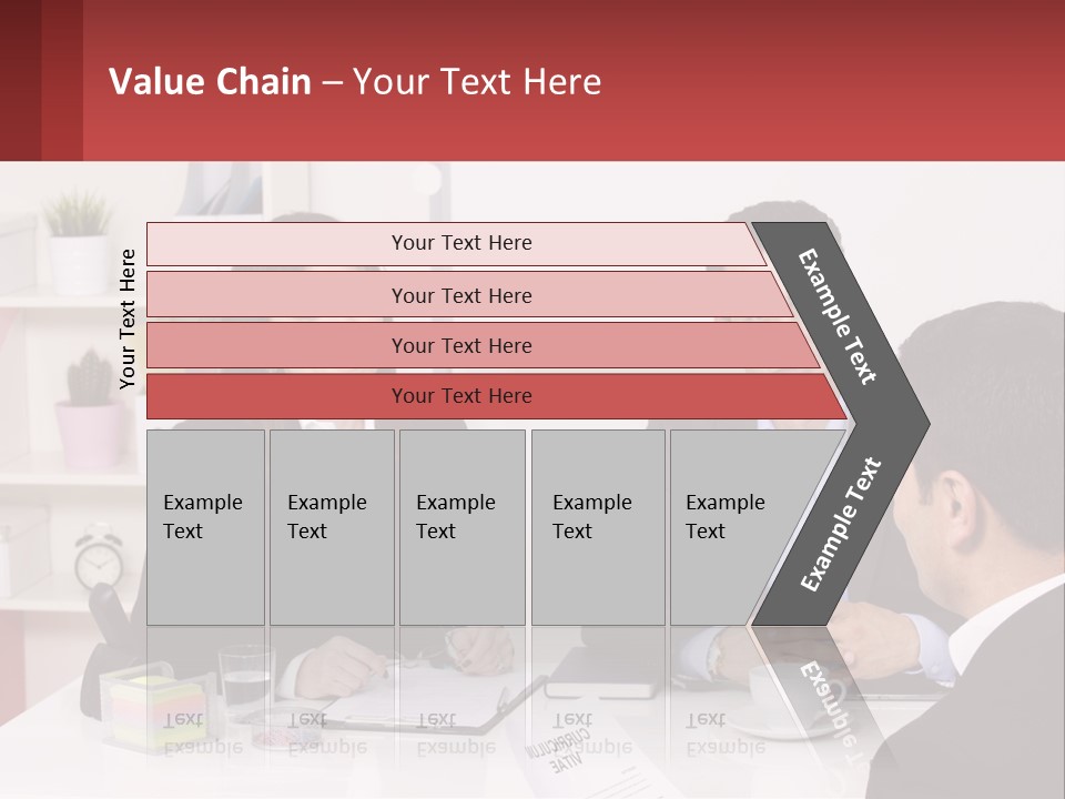 A Group Of People Sitting Around A Table Talking PowerPoint Template