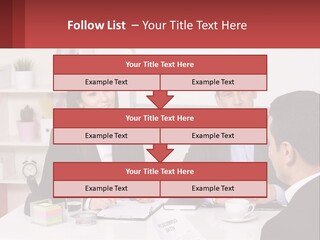 A Group Of People Sitting Around A Table Talking PowerPoint Template