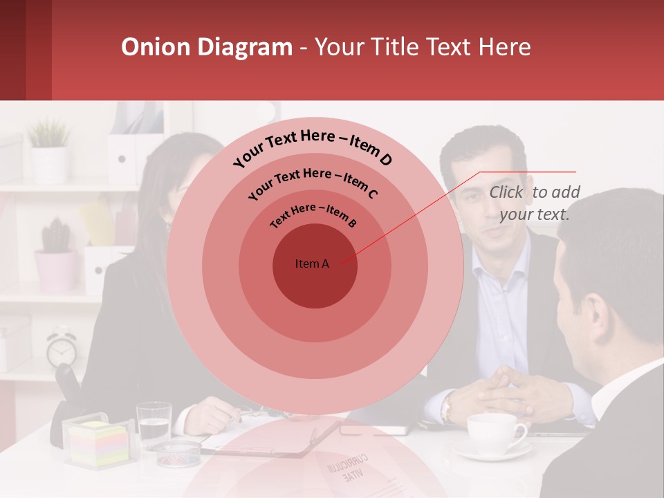 A Group Of People Sitting Around A Table Talking PowerPoint Template