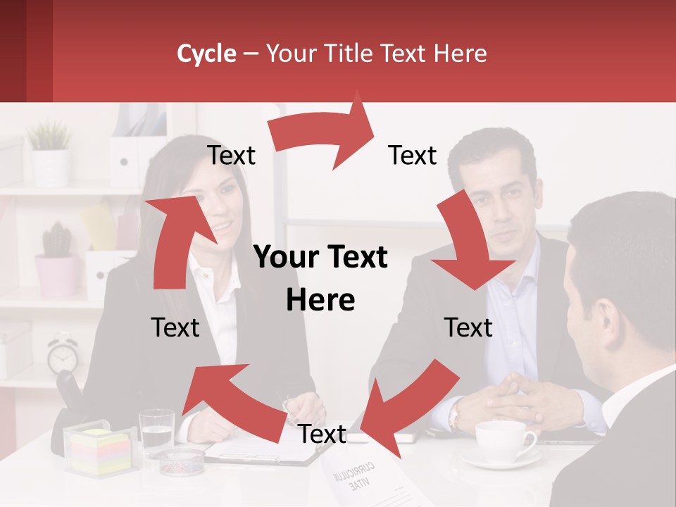 A Group Of People Sitting Around A Table Talking PowerPoint Template