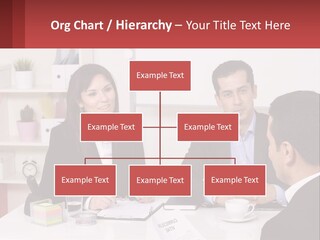 A Group Of People Sitting Around A Table Talking PowerPoint Template