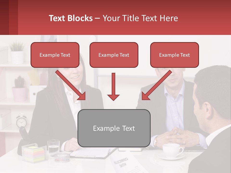 A Group Of People Sitting Around A Table Talking PowerPoint Template