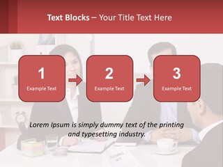 A Group Of People Sitting Around A Table Talking PowerPoint Template