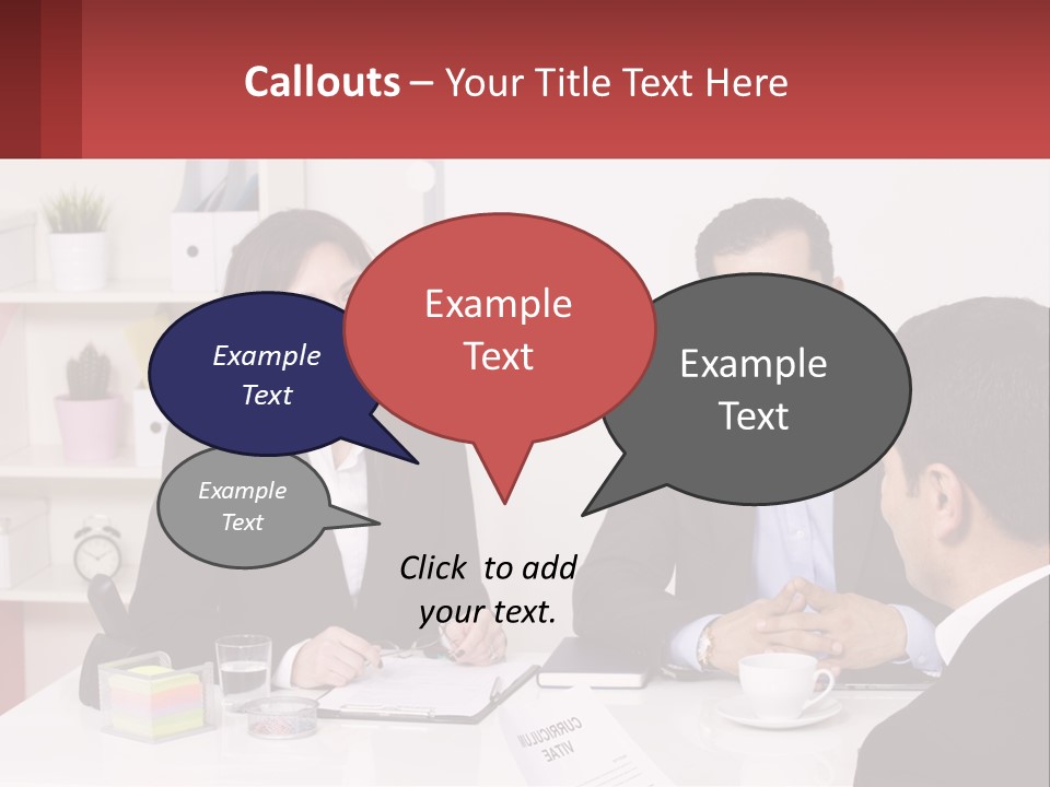 A Group Of People Sitting Around A Table Talking PowerPoint Template