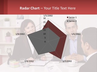 A Group Of People Sitting Around A Table Talking PowerPoint Template