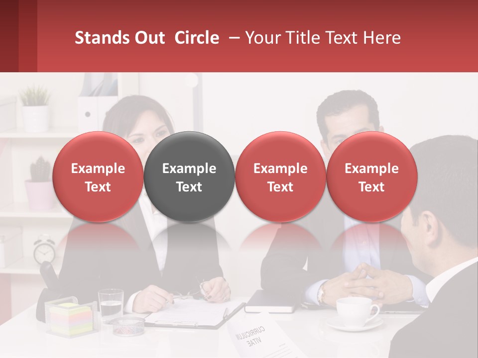 A Group Of People Sitting Around A Table Talking PowerPoint Template