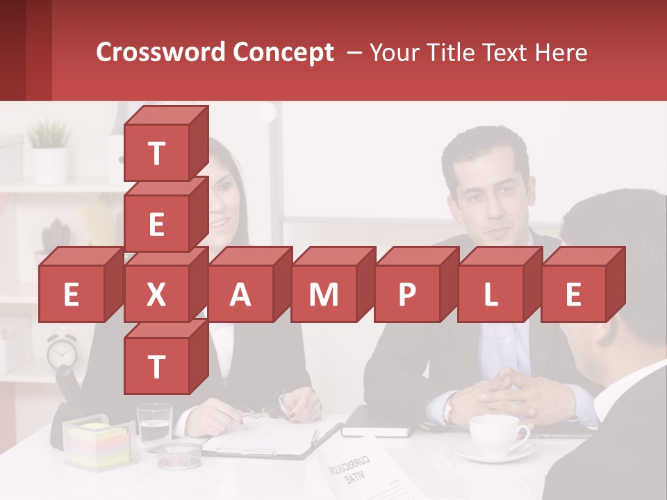 A Group Of People Sitting Around A Table Talking PowerPoint Template