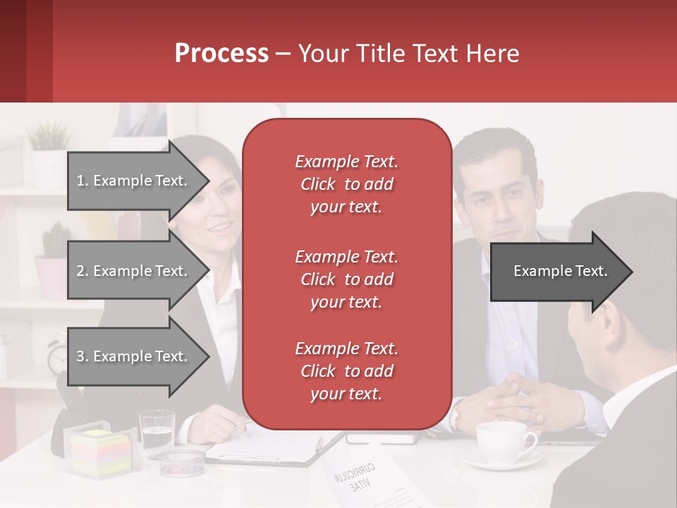 A Group Of People Sitting Around A Table Talking PowerPoint Template