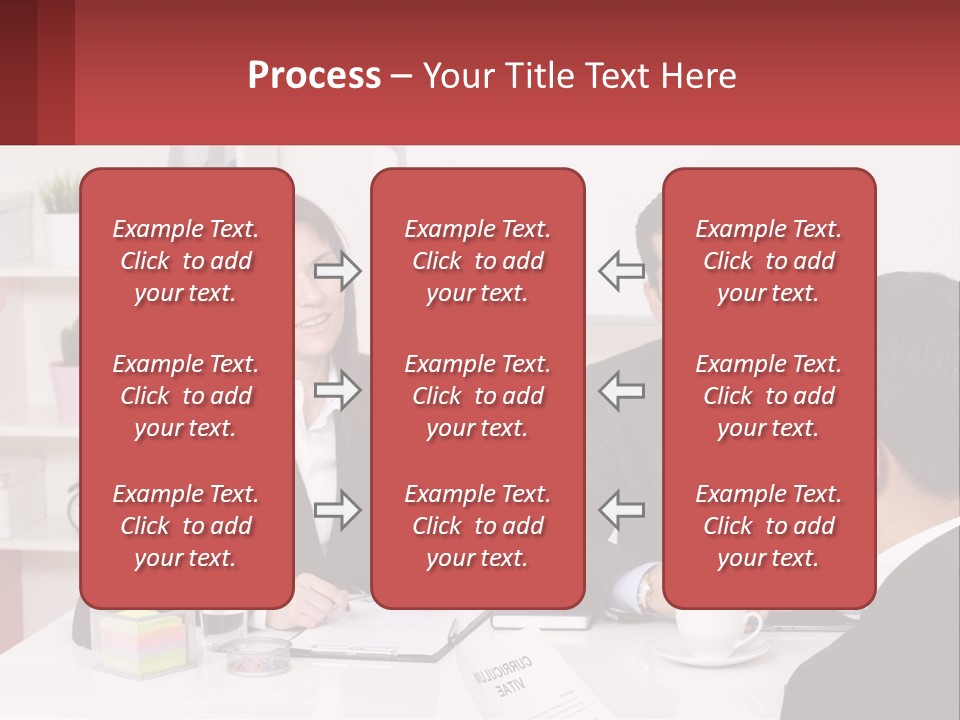 A Group Of People Sitting Around A Table Talking PowerPoint Template