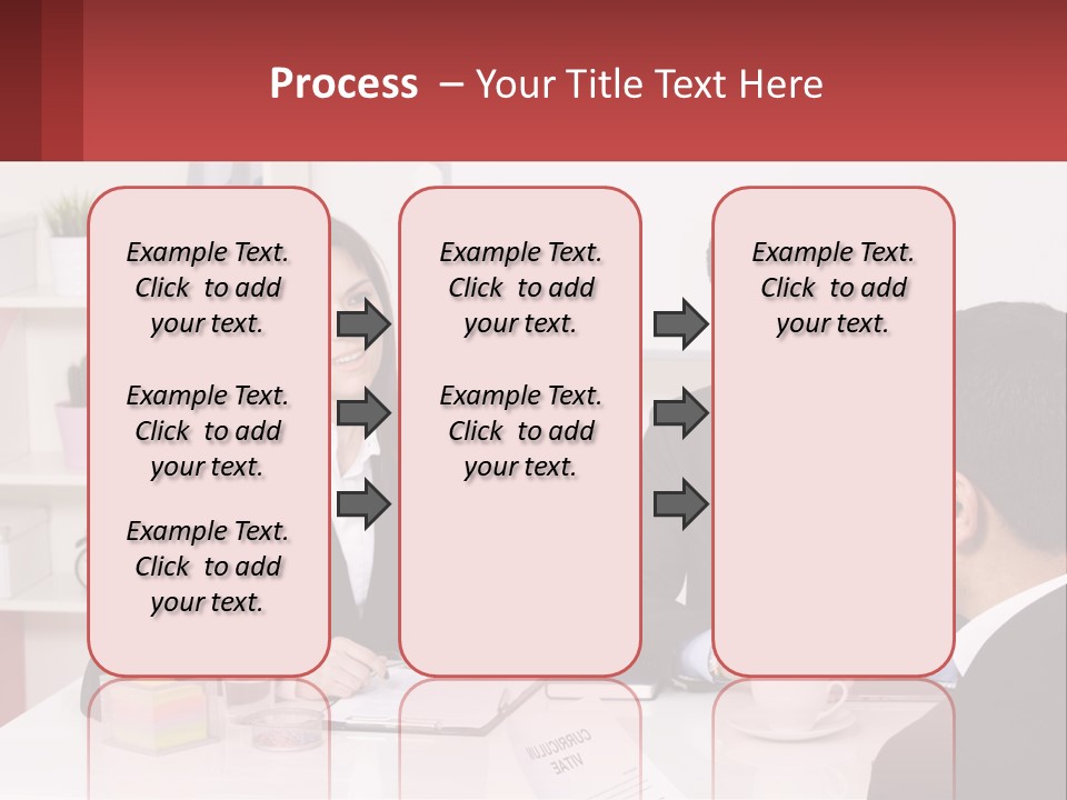 A Group Of People Sitting Around A Table Talking PowerPoint Template