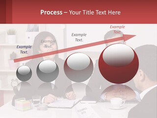 A Group Of People Sitting Around A Table Talking PowerPoint Template