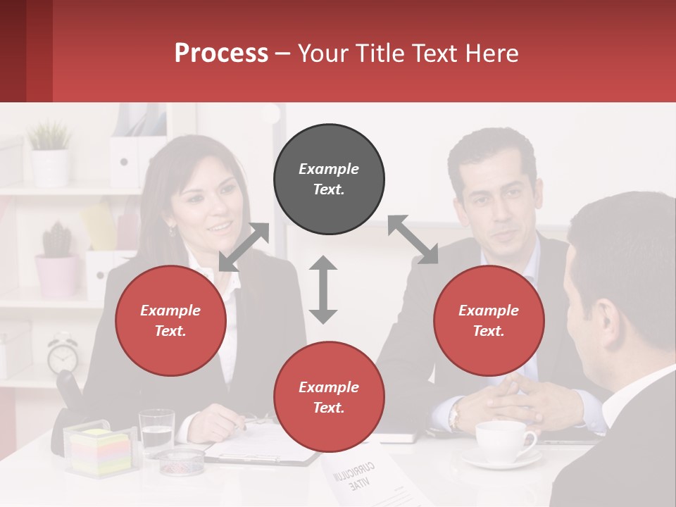 A Group Of People Sitting Around A Table Talking PowerPoint Template
