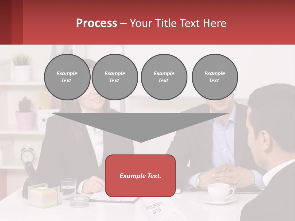 A Group Of People Sitting Around A Table Talking PowerPoint Template