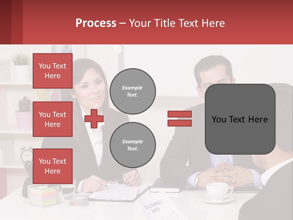 A Group Of People Sitting Around A Table Talking PowerPoint Template