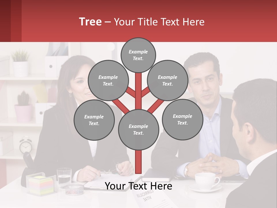 A Group Of People Sitting Around A Table Talking PowerPoint Template