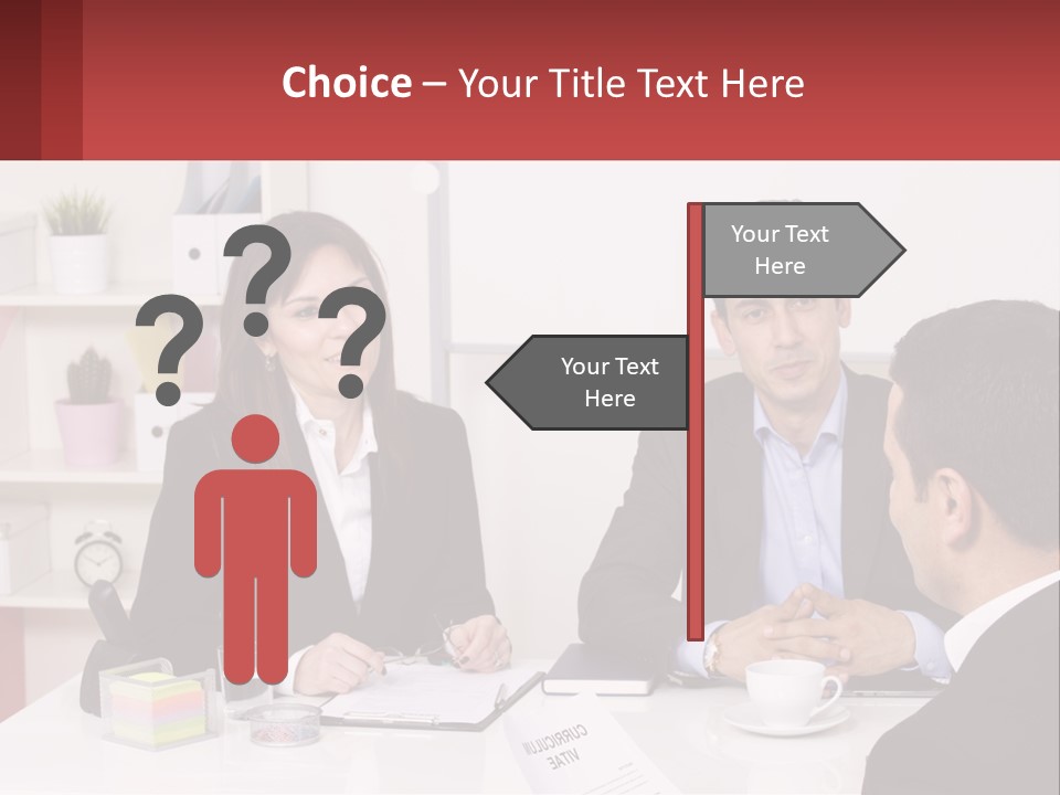 A Group Of People Sitting Around A Table Talking PowerPoint Template