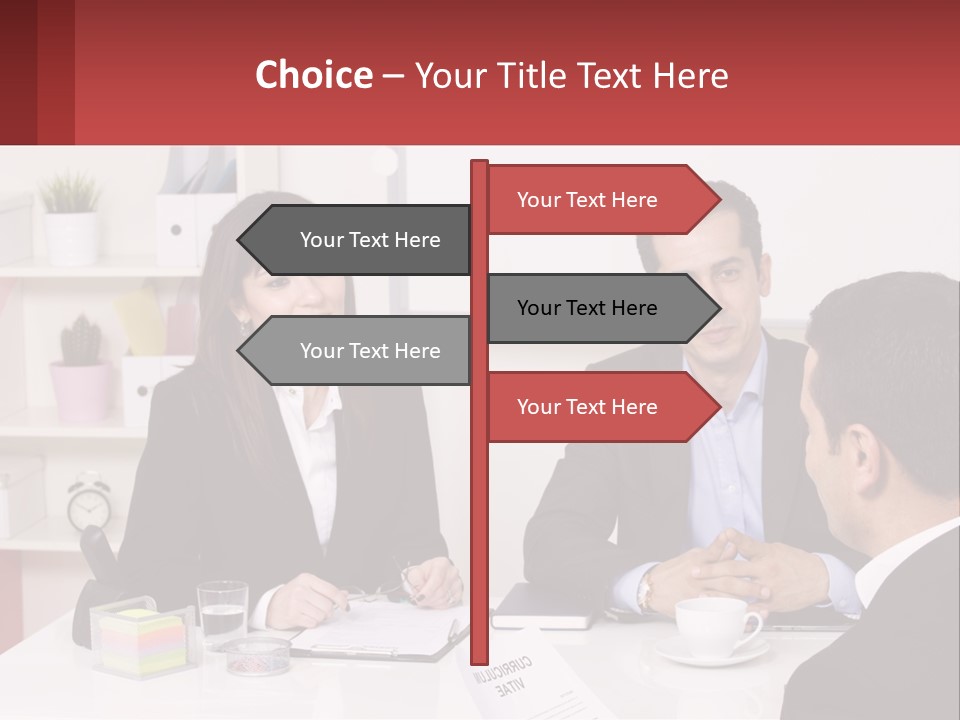 A Group Of People Sitting Around A Table Talking PowerPoint Template