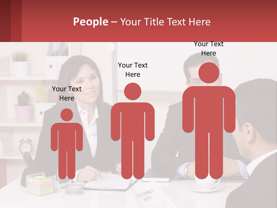 A Group Of People Sitting Around A Table Talking PowerPoint Template