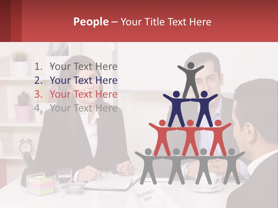 A Group Of People Sitting Around A Table Talking PowerPoint Template