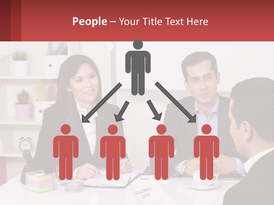 A Group Of People Sitting Around A Table Talking PowerPoint Template