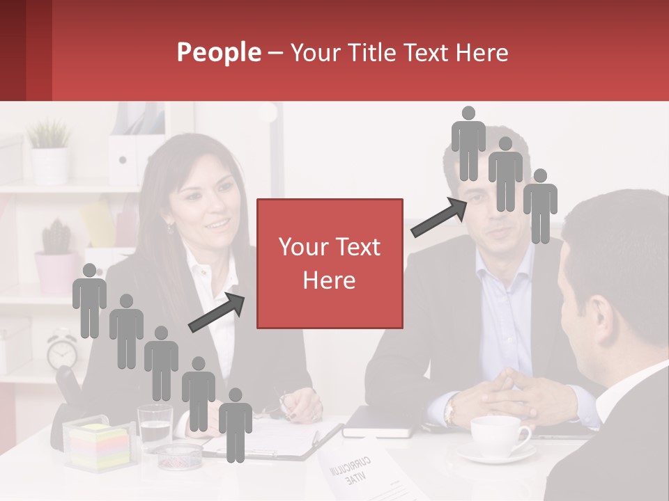 A Group Of People Sitting Around A Table Talking PowerPoint Template