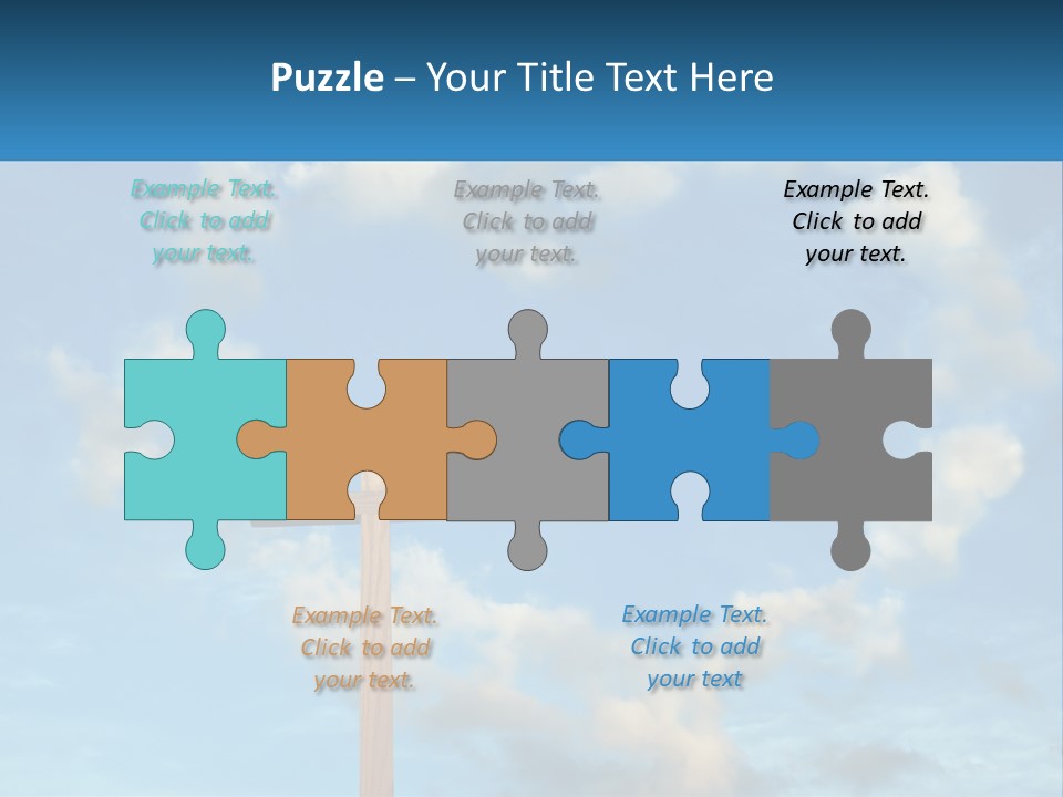 A Wooden Cross With Clouds In The Background PowerPoint Template