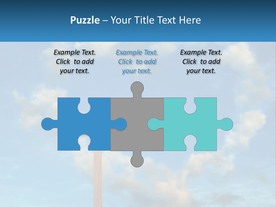 A Wooden Cross With Clouds In The Background PowerPoint Template