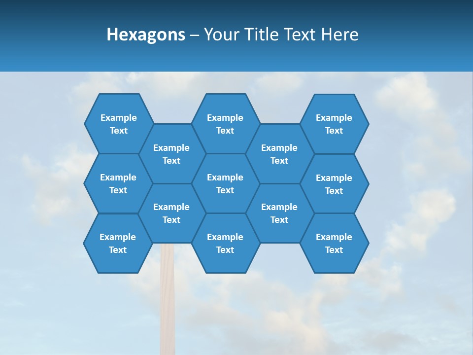 A Wooden Cross With Clouds In The Background PowerPoint Template