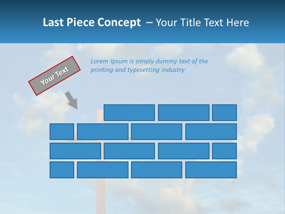 A Wooden Cross With Clouds In The Background PowerPoint Template