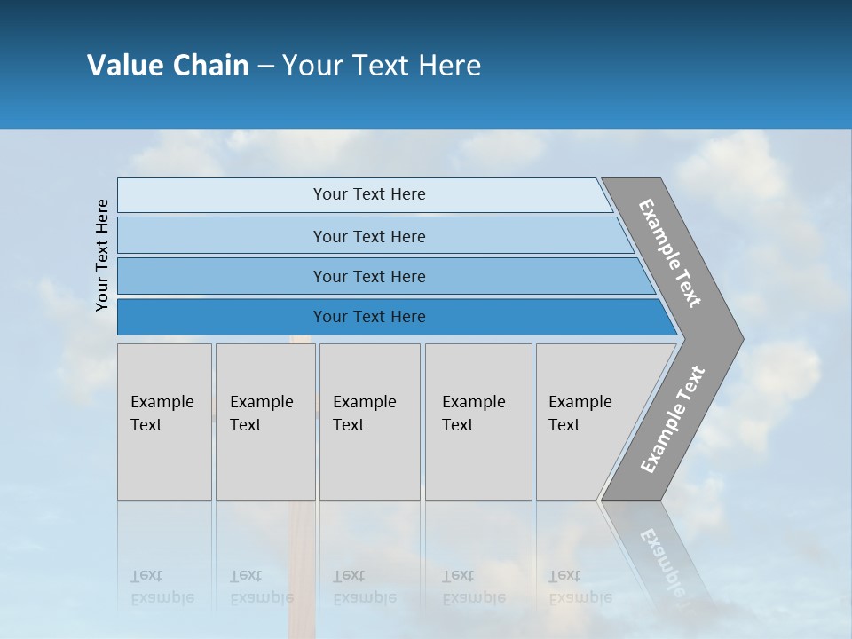 A Wooden Cross With Clouds In The Background PowerPoint Template