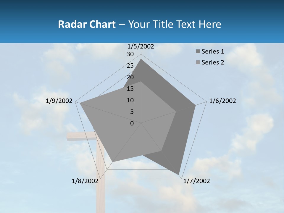 A Wooden Cross With Clouds In The Background PowerPoint Template