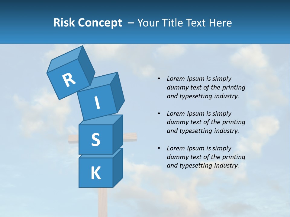 A Wooden Cross With Clouds In The Background PowerPoint Template