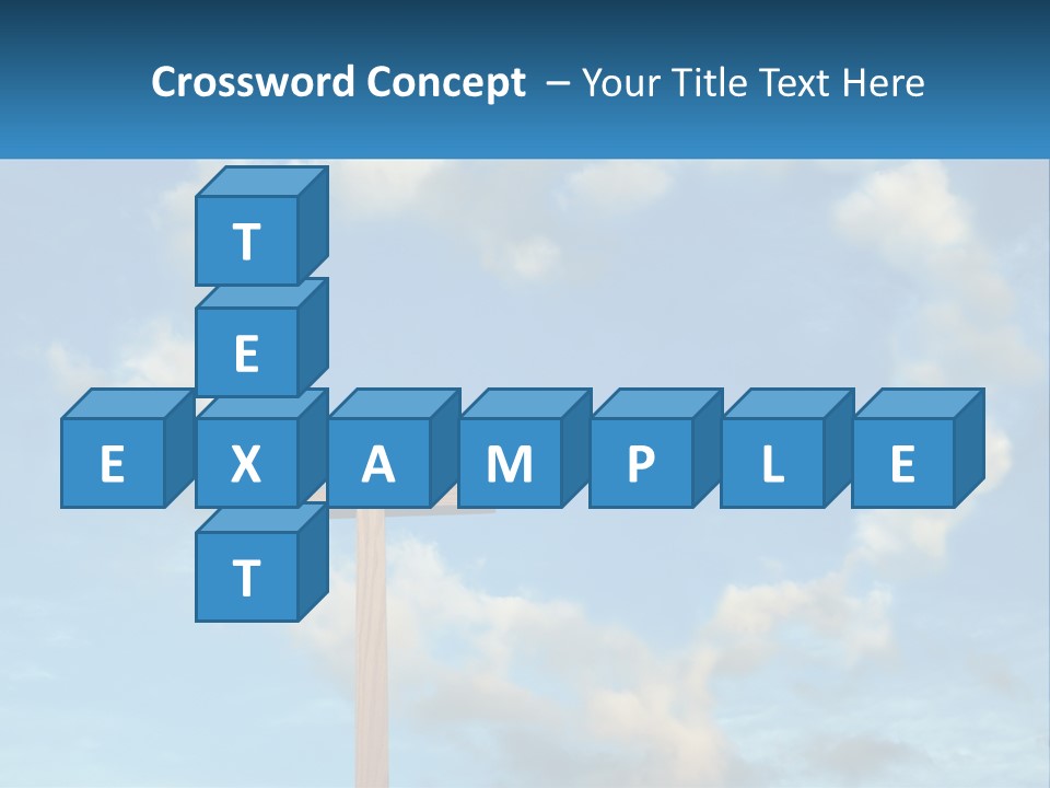 A Wooden Cross With Clouds In The Background PowerPoint Template