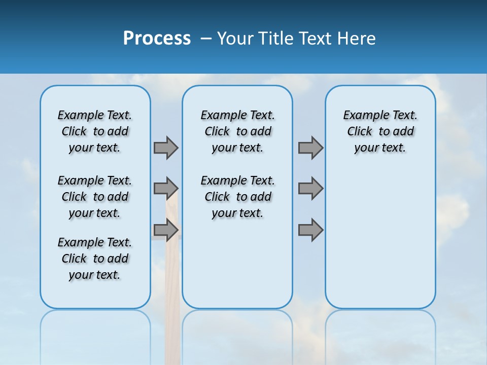 A Wooden Cross With Clouds In The Background PowerPoint Template