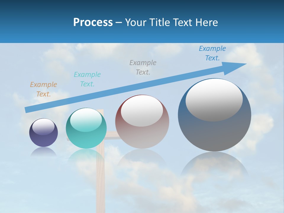 A Wooden Cross With Clouds In The Background PowerPoint Template