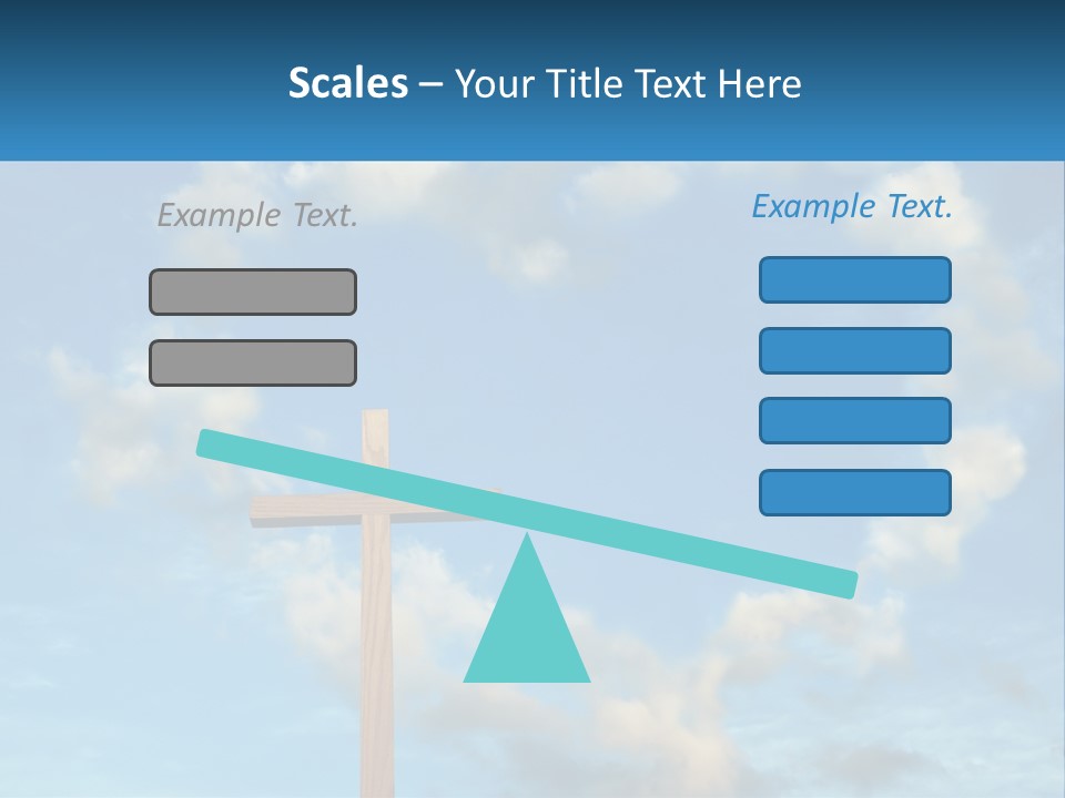 A Wooden Cross With Clouds In The Background PowerPoint Template