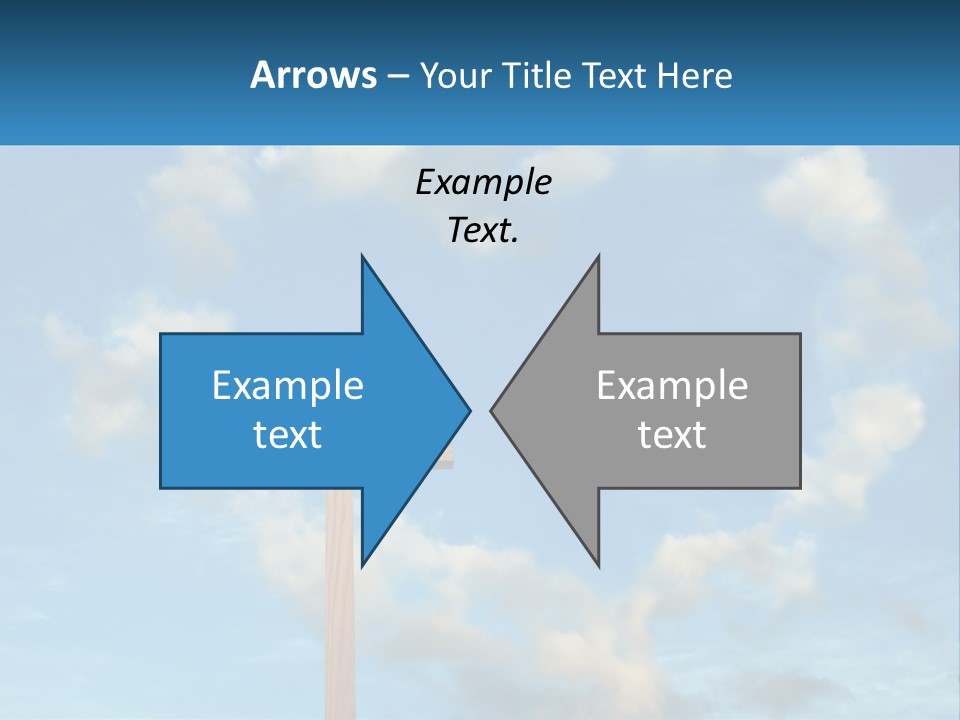 A Wooden Cross With Clouds In The Background PowerPoint Template