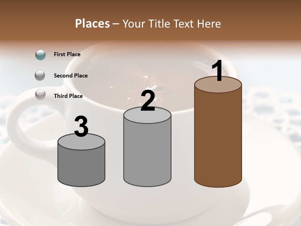A Cup Of Hot Chocolate On A Saucer PowerPoint Template